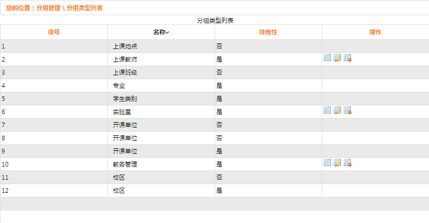 3 分组类型管理